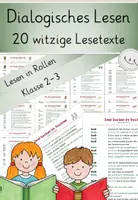 Vorschau - Arbeitsblätter - Materialpaket: Dialoglesen Kl. 2-3, 50 Texte: Lesen in verteilten Rollen - Seite 1