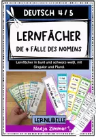 Vorschau - Poster - Lernfächer - Die 4 Fälle des Nomens Klasse 4/5 Deutsch - Deckblatt