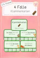 Vorschau - Aufgabenkarten - Klammerkarten - Die 4 Fälle - 3./4. Klasse - Deckblatt