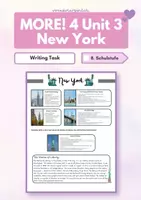 Vorschau - Arbeitsblätter - New York Writing Task (More! 4 Unit 3) - Deckblatt