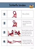 Vorschau - Arbeitsblätter - Schleife binden lernen - Anleitung mit Übungen - Seite 2