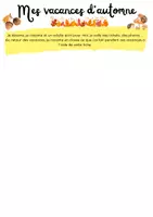Aperçu - Fiches - Fiche mes vacances - Page 1
