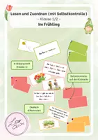 Vorschau - Fördermaterial/Inklusion - Lesen und Zuordnen im Frühling - Klasse 1-2 - Seite 1