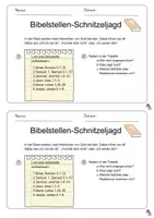 Vorschau - Arbeitsblätter - Propheten: Berufung Propheten (Bibelstellen Schnitzeljagd) - Seite 1