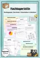 Vorschau - Unterrichtsreihen - Fachlagerist// Fachlageristin (Beruf kennenlernen) - Deckblatt