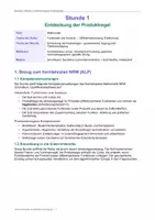 Vorschau - Stundenentwürfe - XXl Materialpaket Funktionen und Analysis Mathematik Abitur komplette Unterrichtsreihe - Seite 1