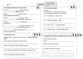 Vorschau - Arbeitsblätter - Periodo ipotetico II / Wiederholung / Übungen - Seite 1
