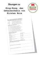 Vorschau - Arbeitsblätter - Übung zu "King-Kong, das Geheimschwein von Kirsten Boie" - Deckblatt