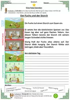 Vorschau - Stundenentwürfe - Fabel beenden: Fuchs und Storch (UPP-Stunde, inkl. schriftl. Planung) - Seite 3
