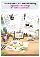 Vorschau - Arbeitsblätter - Angebot und Nachfrage - So entstehen Preise - Deckblatt