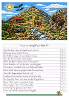 Vorschau - Arbeitsblätter - Lesen/Entscheidungsfragen (differenziert) "Auf dem Berg" - Seite 2