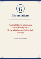 Vorschau - Unterrichtsreihen - Spotlight Rechtschreibübungen – 6. Schulstufe 50 systematische Übungen mit Strategien, Lösungen & Wissenssicherung - Deckblatt