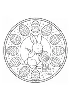 Vorschau - Mal- und Bastelvorlagen - Ausmalbilder Ostermotive - 14 Mandalas für die Grundschule (14 Motive) - Seite 3