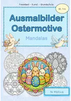 Vorschau - Mal- und Bastelvorlagen - Ausmalbilder Ostermotive - 14 Mandalas für die Grundschule (14 Motive) - Deckblatt