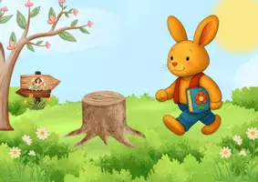 Aperçu - Affichage - Léo le lapin et ses livres au soleil Kamishibai printemps - Page 3