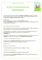 Vorschau - Fördermaterial/Inklusion - erstes Zusammenlauten - Lesestreifen - Seite 1