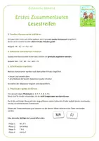 Vorschau - Fördermaterial/Inklusion - erstes Zusammenlauten - Lesestreifen - Seite 2