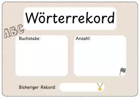 Vorschau - Poster - Wörterrekord für Buchstaben und Nomen/Substantive - Seite 3