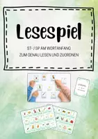 Vorschau - Arbeitsblätter - Lesespiel st- / sp- für Leseanfänger / -innen - Deckblatt