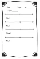 Vorschau - Arbeitsblätter - Arbeitsblatt für ein Reading Log - Seite 2