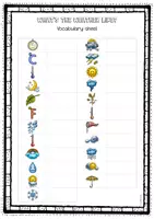 Vorschau - Unterrichtsreihen - Weather Vocabulary sheets - + Digi Sheet - Seite 1