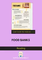 Vorschau - Arbeitsblätter - Food Banks: Reading (English) - Deckblatt
