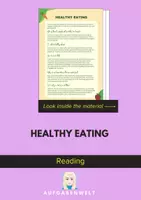 Vorschau - Unterrichtsreihen - Healthy Eating: Reading (English) - Deckblatt
