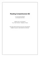 Vorschau - Arbeitsblätter - Text Comprehension-- B2 – 15 lange Lesetexte mit Aufgaben und Lösungen - Deckblatt