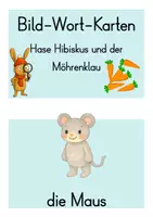 Vorschau - Bildkarten - Bildkarten Hase Hibiskus und der Möhrenklau - Deckblatt