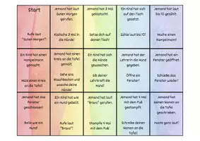 Vorschau - Spiele - Lesespiel Aufforderungssätze - Deckblatt
