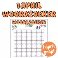 Voorbeeld - 1 April Woordzoeker voor de Klas – 1 april Grap voor Leerlingen - Voorblad