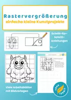 Vorschau - Arbeitsblätter - Rastervergrößerung im Kunstunterricht Anleitung Vorlagen - Deckblatt
