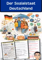 Vorschau - Arbeitsblätter - Der Sozialstaat Deutschland: Grundlagen einfach erklärt - Deckblatt
