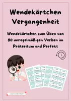 Vorschau - Merkblätter - Wendekärtchen - Unregelmäßige Verben im Präteritum und Perfekt - Deckblatt