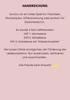 Vorschau - Spiele - Frühling Domino differenziert - Seite 1