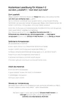 Vorschau - Arbeitsblätter - FREEBIE: Anfangslesen | Arbeitsblatt 1 | Deutsch Lesen Klasse 1–2 - Seite 1