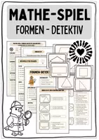 Vorschau - Spiele - Mathespiel: Formen-Detektiv, in verschiedenen Schwierigkeitsstufen - Deckblatt