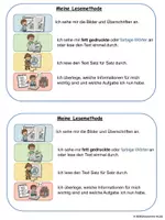 Vorschau - Arbeitsblätter - 4-Schrit Lesemethode zum Erschließen von Texten aller Art - Deckblatt