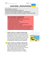 Vorschau - Arbeitsblätter - Rechtschreibung Lesetraining Ukraine Ukrainisch DaZ Deutsch - Seite 1