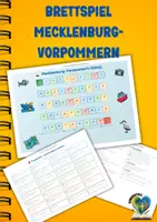 Vorschau - Spiele - Brettspiel Mecklenburg-Vorpommern – Fragespiel Klasse 3/4 druckfertig - Deckblatt