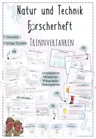 Vorschau - Stundenentwürfe - Trennverfahren Forscherheft mit PP | Experimente Natur und Technik 5 - Deckblatt