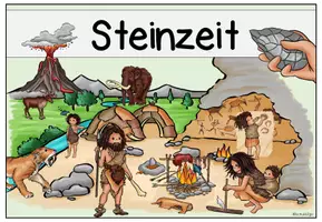 Vorschau - Arbeitsblätter - STEINZEIT / Materialpaket - Seite 1
