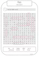 Vorschau - Arbeitsblätter - Pets - Word Search mit Lösungen - Seite 2