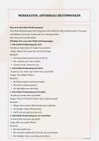 Vorschau - Arbeitsblätter - Satzglieder: Adverbiale Bestimmungen Übungsheft mit Lösungen Klasse 5 - Seite 1