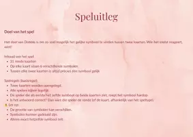 Voorbeeld - Dobble ziek zijn - Pagina 1
