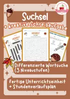 Vorschau - Stundenentwürfe - Deutsch Lesetraining Herbst: Suchsel & Leseverstehen (differenziert) - Seite 1