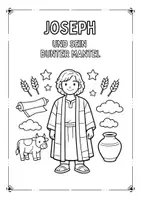 Vorschau - Mal- und Bastelvorlagen - Joseph Und Sein Bunter Mantel – Ausmalbilder Bible Story - Seite 1