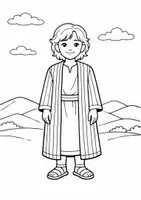 Vorschau - Mal- und Bastelvorlagen - Joseph Und Sein Bunter Mantel – Ausmalbilder Bible Story - Seite 2