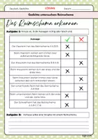 Vorschau - Arbeitsblätter - Gedichte: Reimschema erkennen und üben - Seite 3