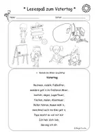 Vorschau - Arbeitsblätter - * Lesespaß * zum Muttertag und Vatertag - Gedichte #homeschooling - Seite 1